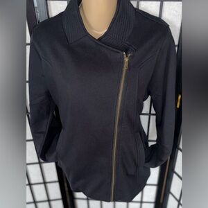 Alison Andrews | WMNS | Moto Jacket | Black | Fleece | MED 
NWT |